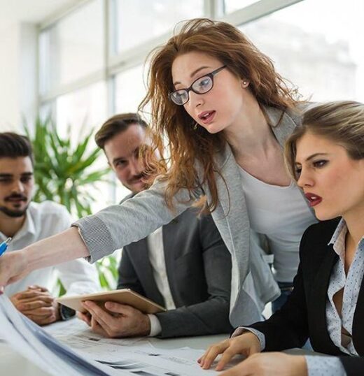 Student working on real-world project during training session
