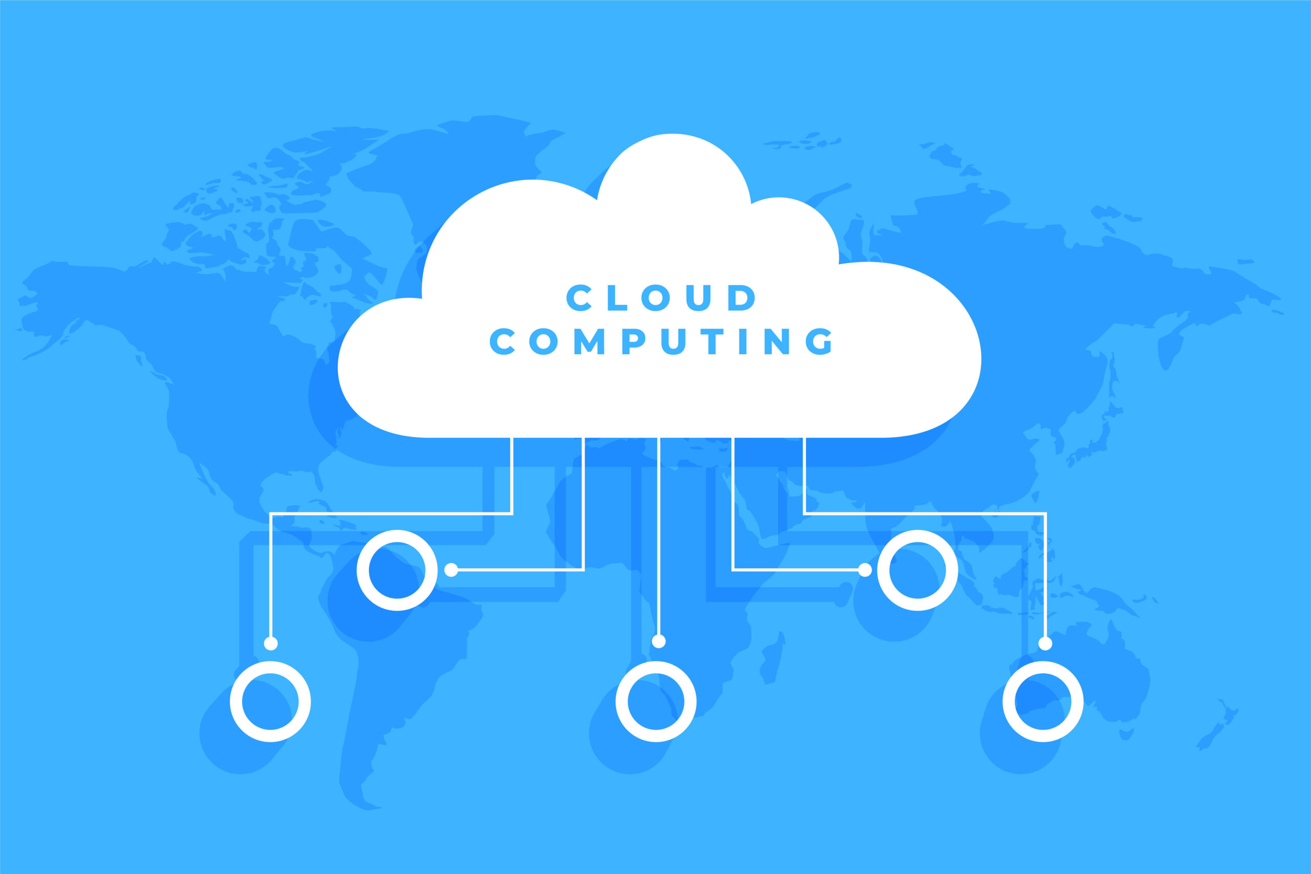 futuristic global cloud computing tech background for cyber info Cloud Computing Training in Rajaji Nagar